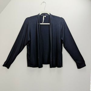 Comfy USA Small Cardigan Black Open Front Jacket